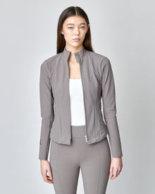Signature Riding Jacket in Taupe