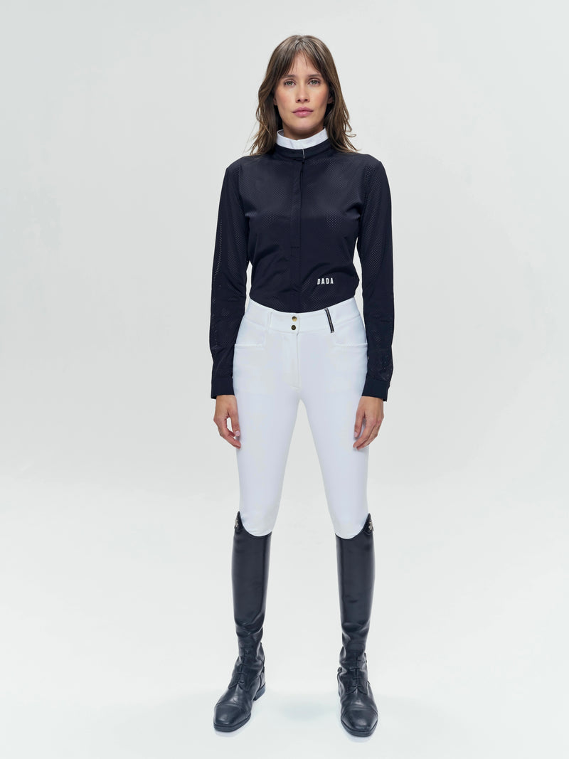 Helios Long Sleeve Show Shirt in Black