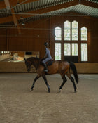 Compression Pull-On Riding Breeches in Slate Blue