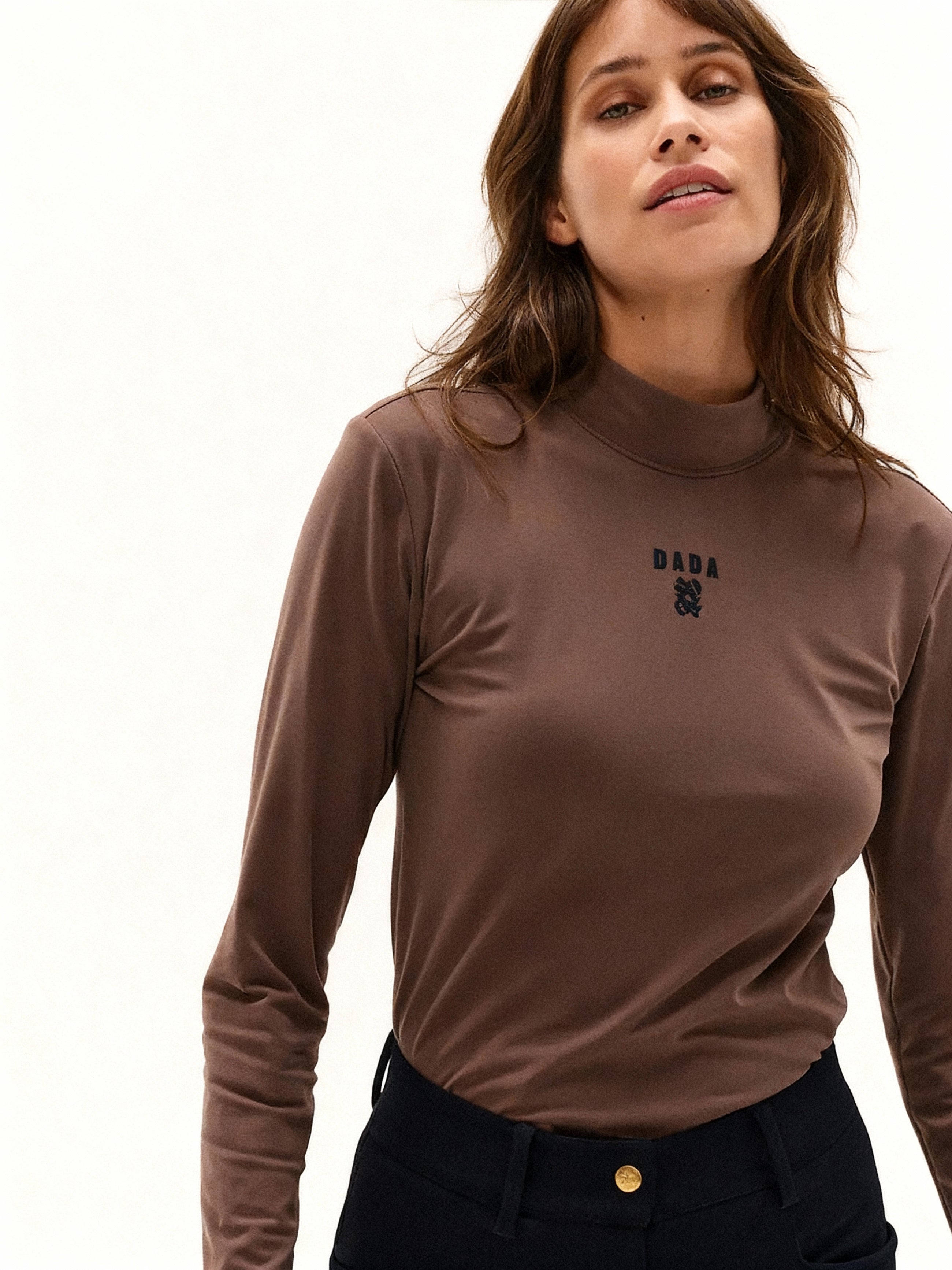 Ernest Technical Top in Mocha