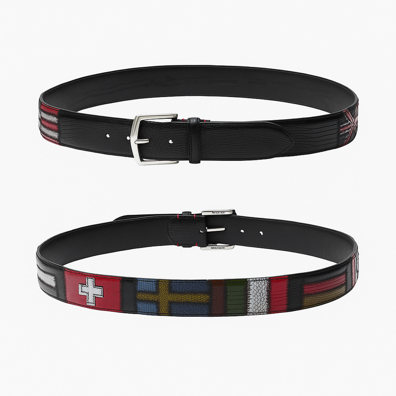 Flags Belt in Black