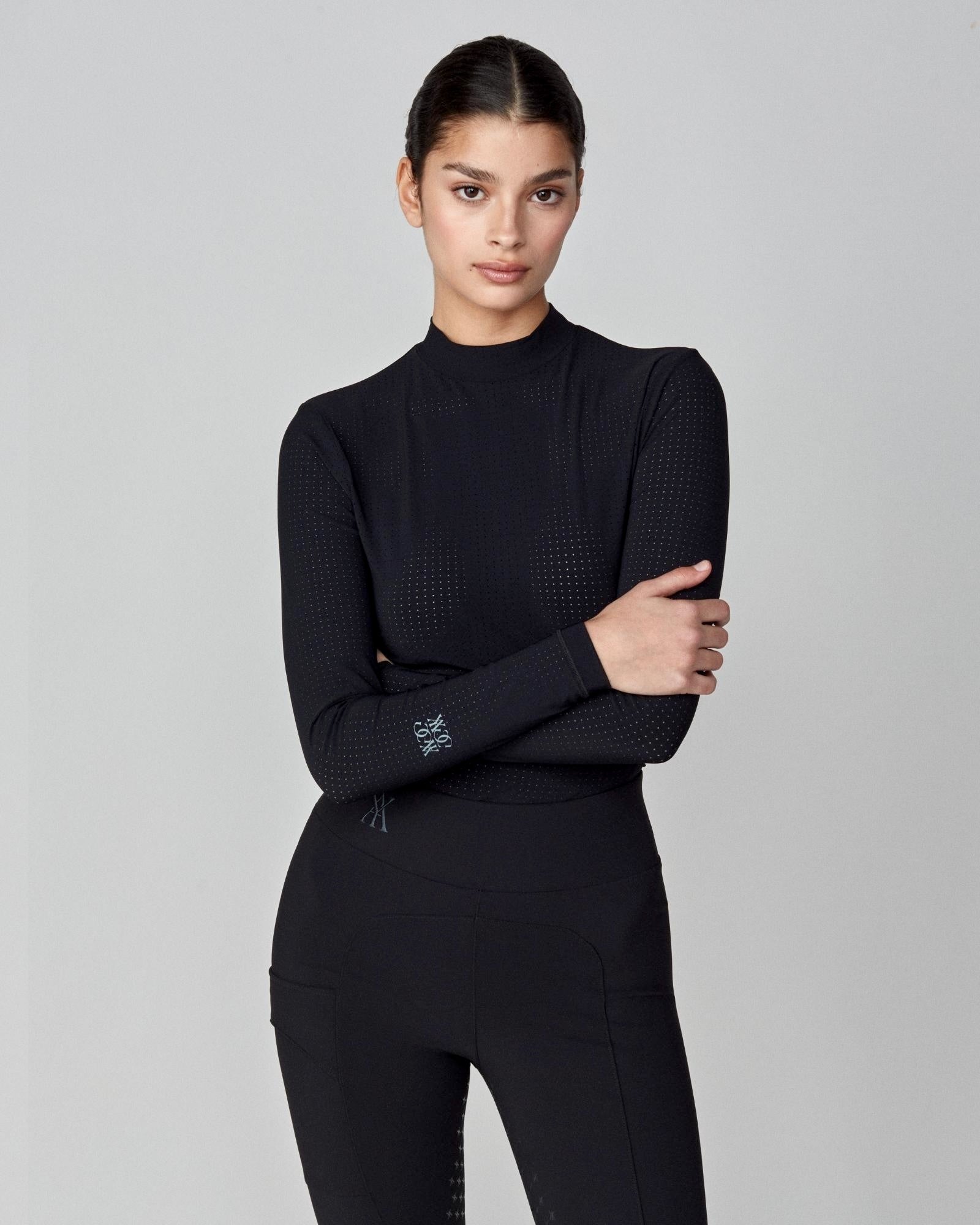 AirTech Long Sleeve Top in Black