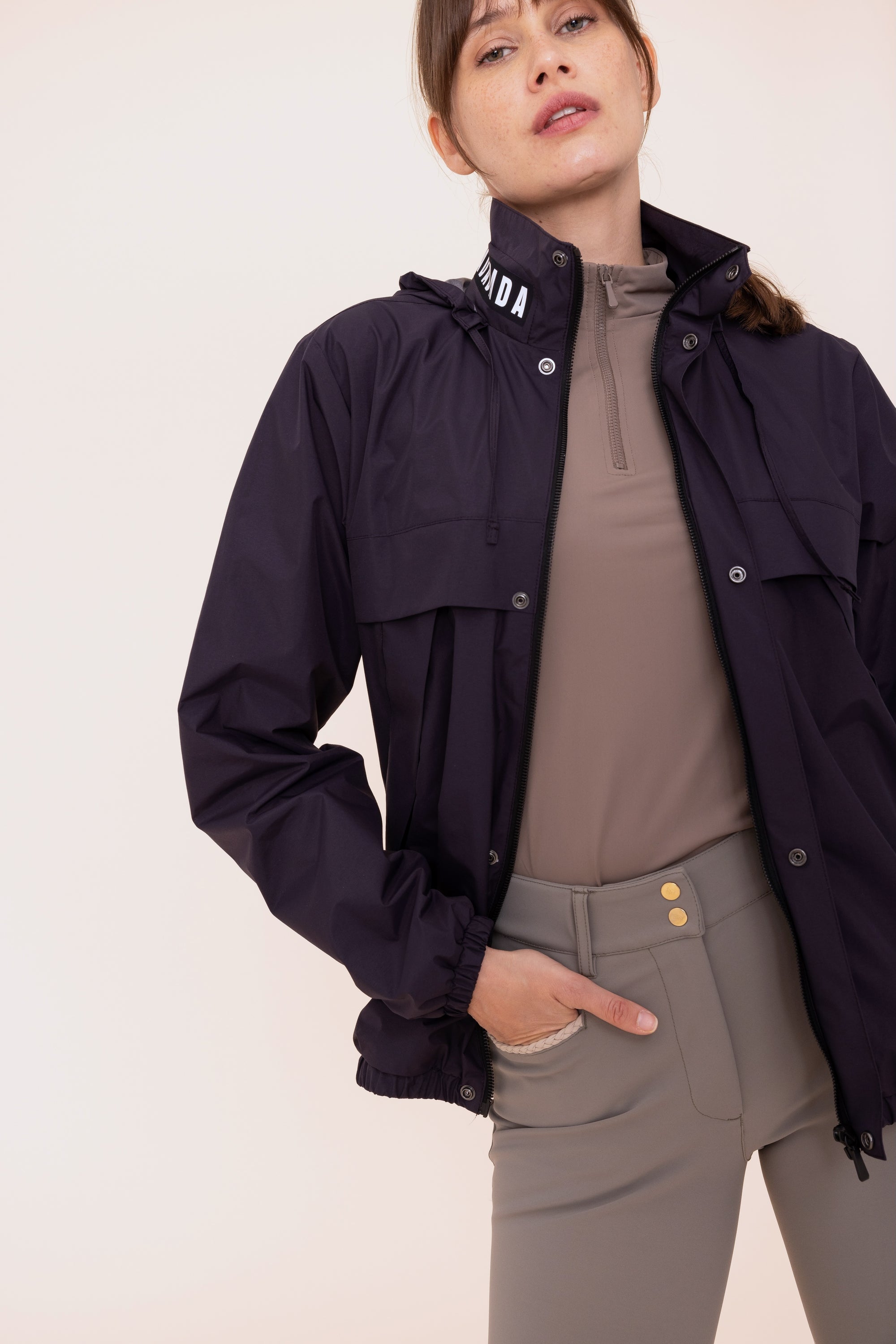 Unisex Apache Rain Jacket in Plum