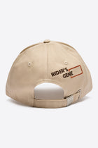 Embroidered Cap in Beige