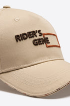 Embroidered Cap in Beige