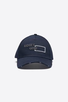 Embroidered Cap in Navy