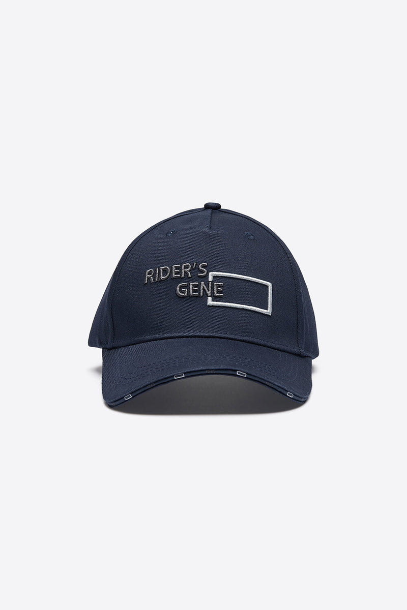 Embroidered Cap in Navy