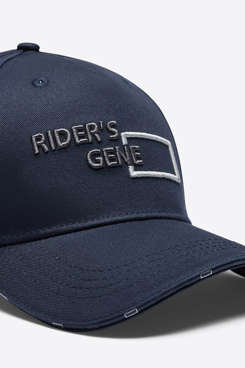 Embroidered Cap in Navy