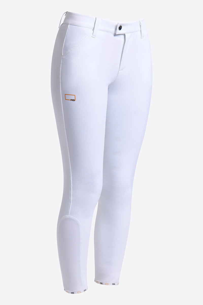 Unisex Young Rider Dressage Breeches in White