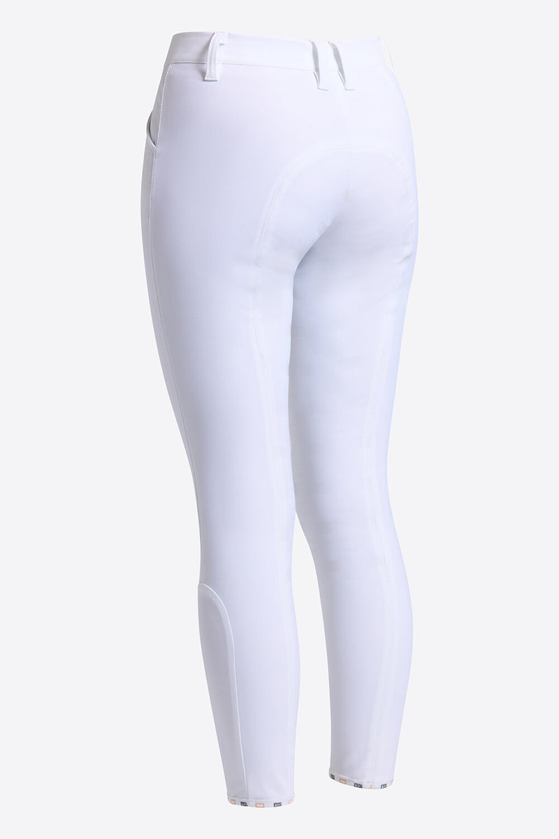 Unisex Young Rider Dressage Breeches in White