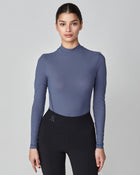 Lightweight Long Sleeve Top in Slate Blue