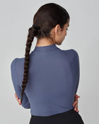 Lightweight Long Sleeve Top in Slate Blue