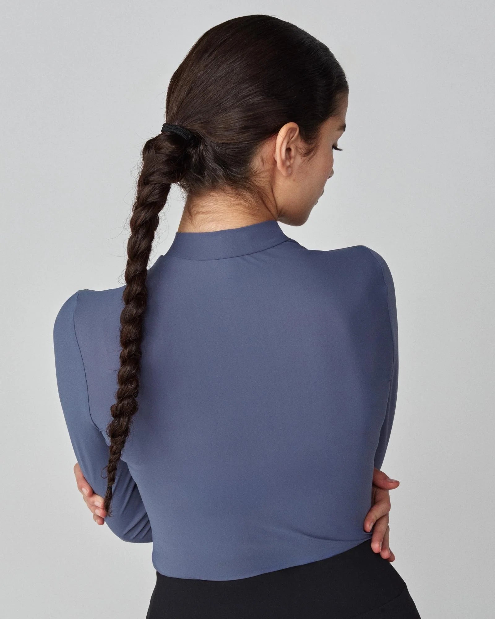 Lightweight Long Sleeve Top in Slate Blue