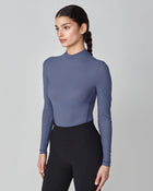 Lightweight Long Sleeve Top in Slate Blue