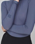 Lightweight Long Sleeve Top in Slate Blue