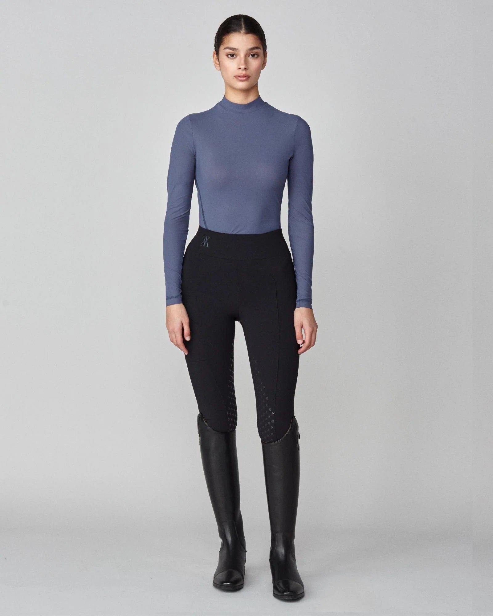 Lightweight Long Sleeve Top in Slate Blue