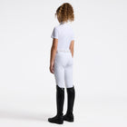 Girl's Jersey Short Sleeve Show Shirt in White