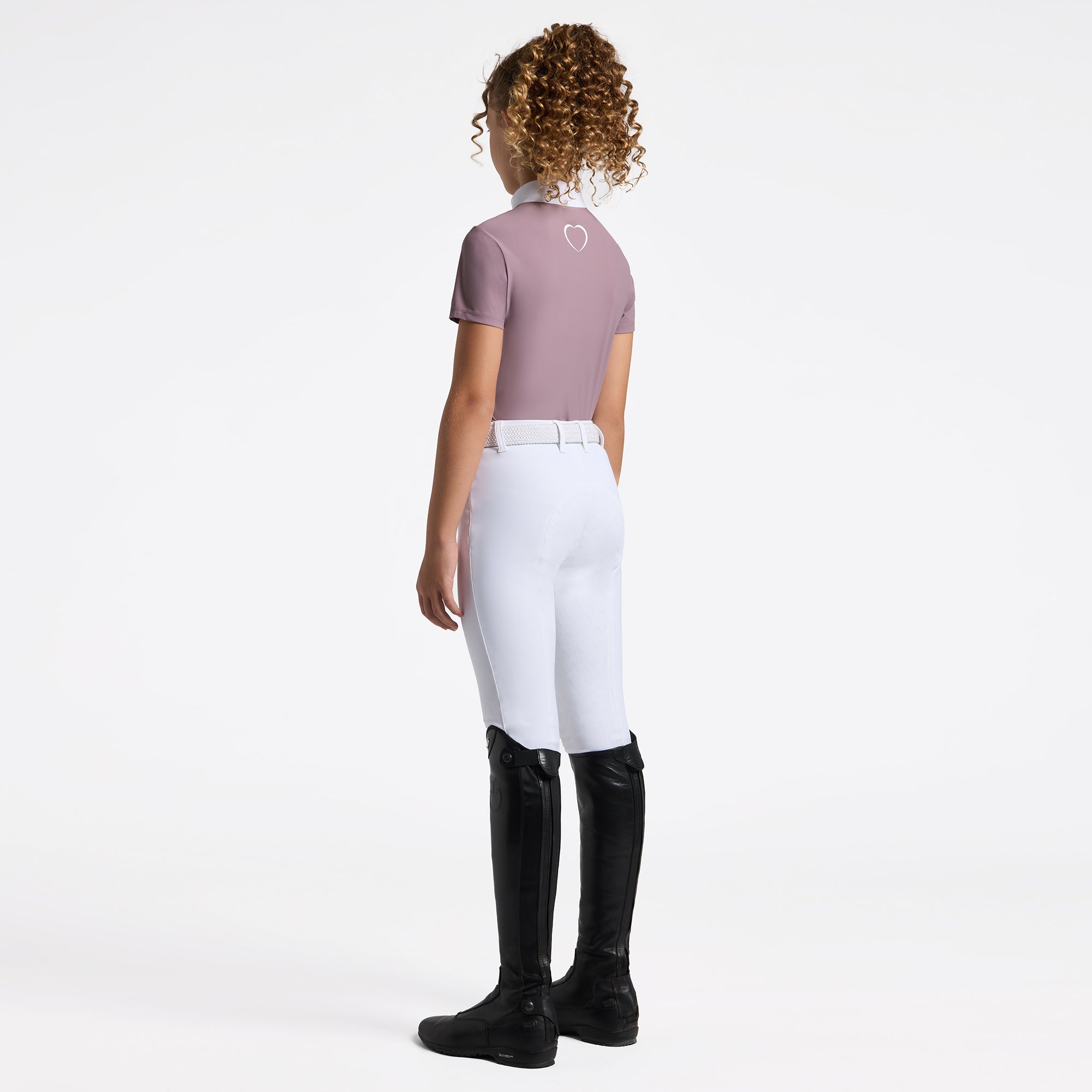 Girl's Jersey Short Sleeve Show Shirt in Grape Shake