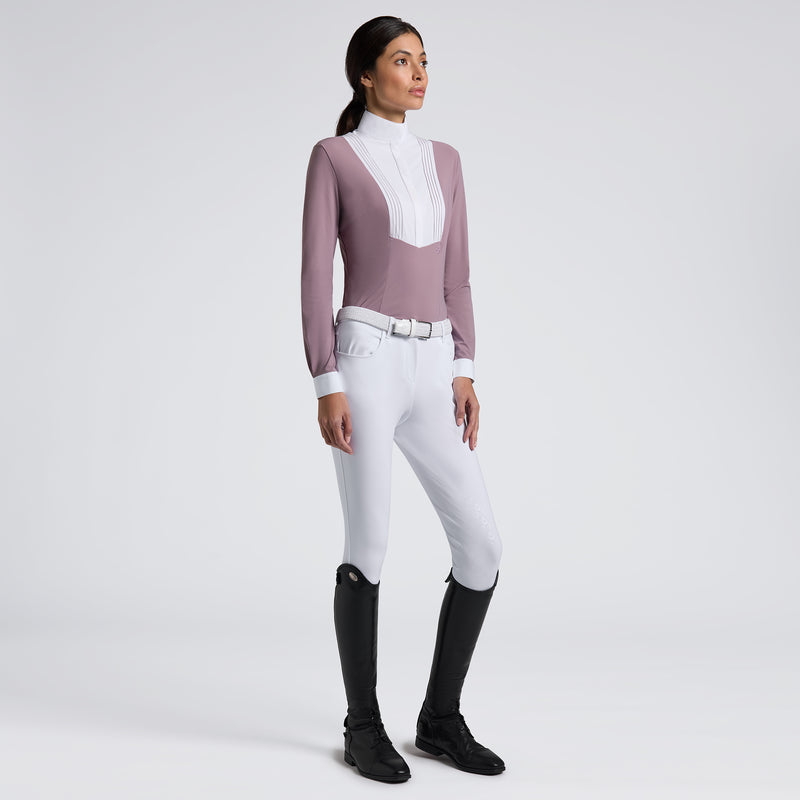 American Long Sleeve Show Shirt in Grape Shake