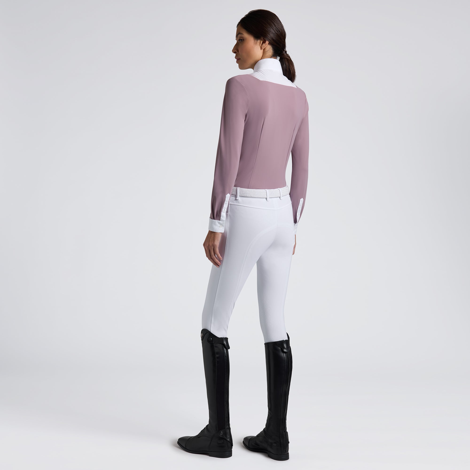 American Long Sleeve Show Shirt in Grape Shake