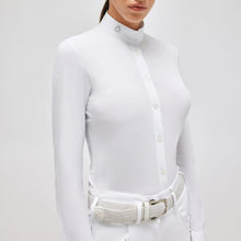 Tech Piquet Long Sleeve Show Shirt in White