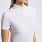 Jersey Short Sleeve Show Shirt in White