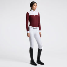 Pleated Long Sleeve Show Shirt in Bordeaux