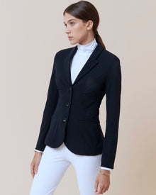 Cadence Perforated Show Jacket in Navy