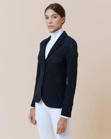 Cadence Perforated Show Jacket in Navy
