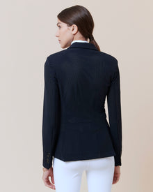 Cadence Perforated Show Jacket in Navy