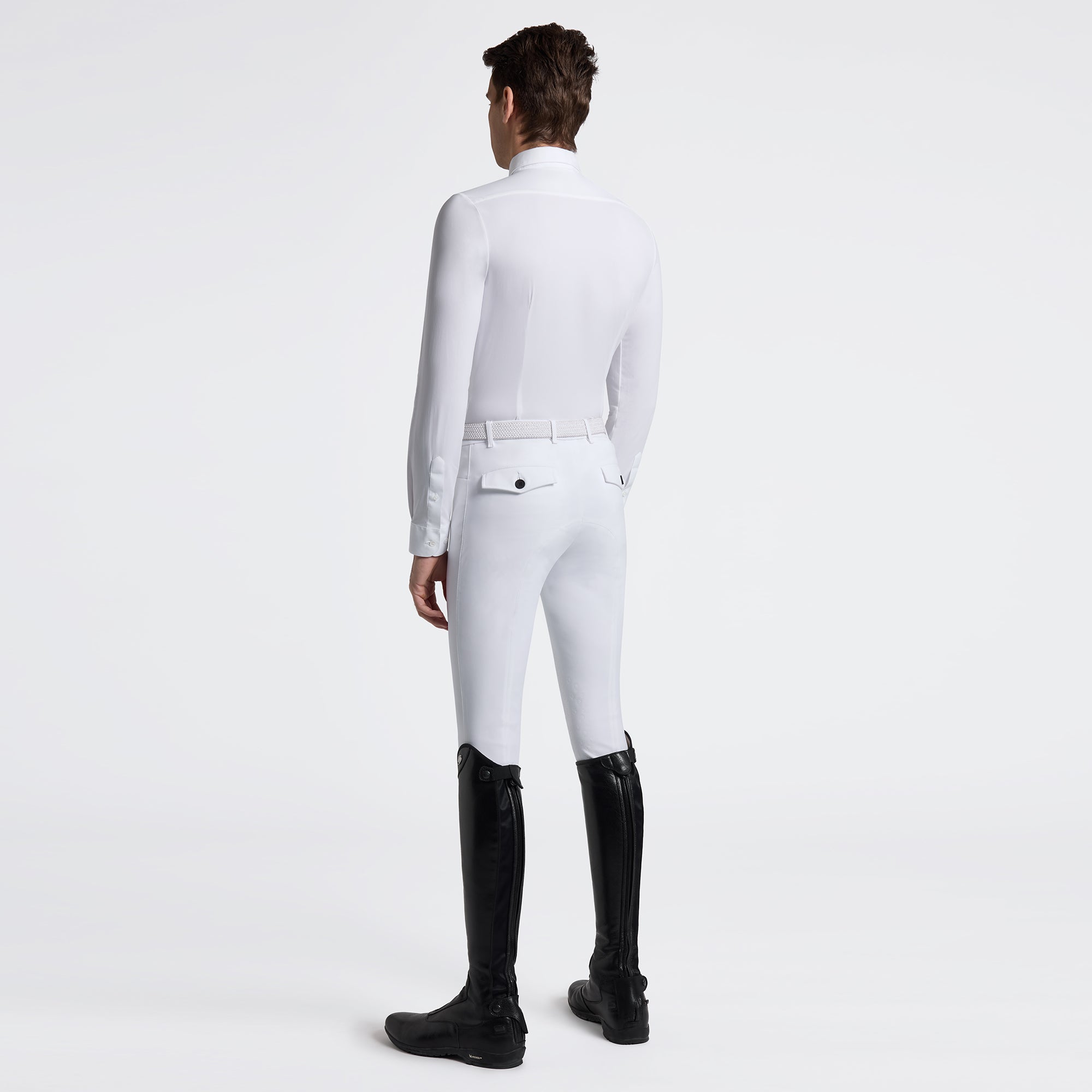Guibert Oxford Long Sleeve Show Shirt in White