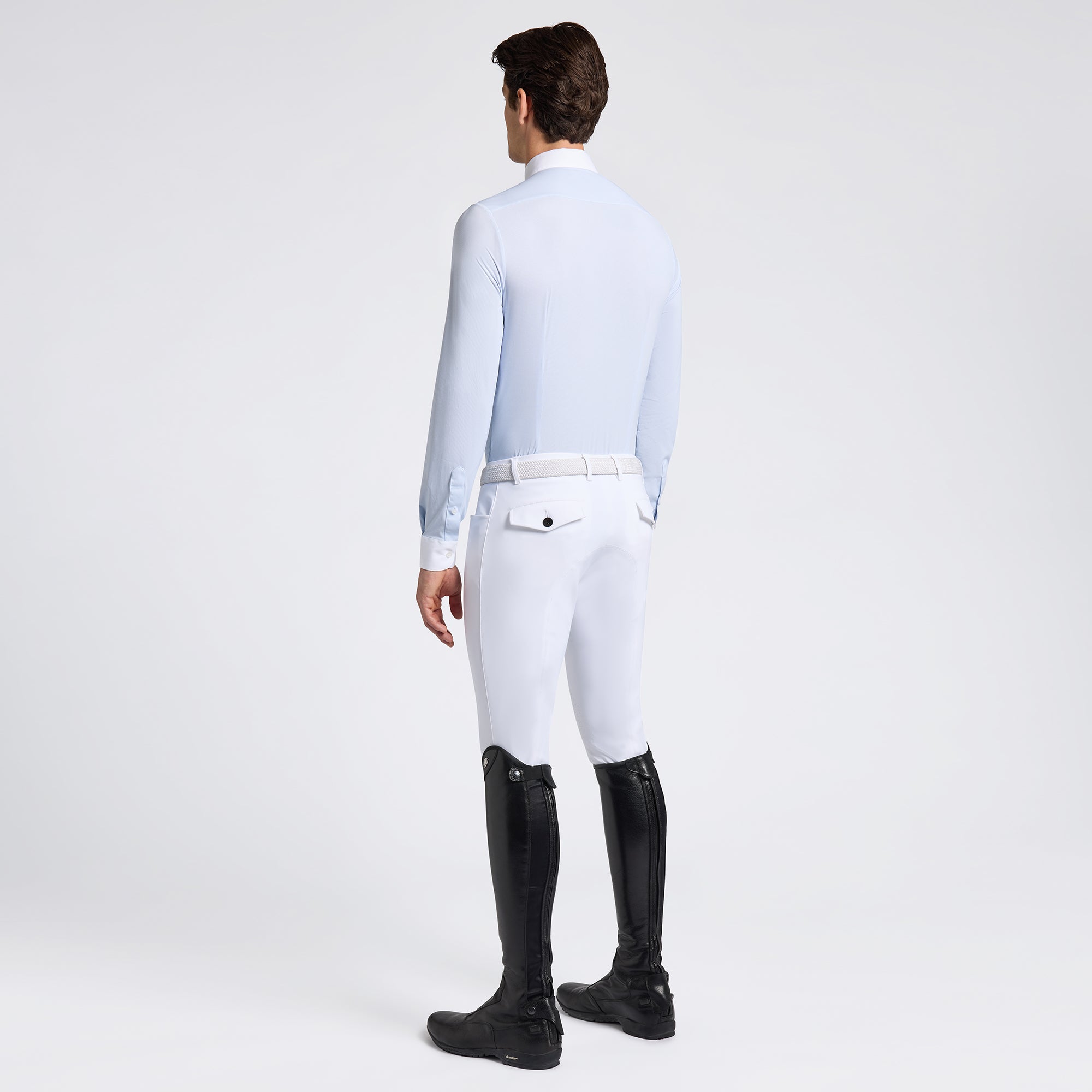 Guibert Oxford Long Sleeve Show Shirt in Blue