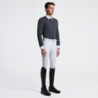 Guibert Oxford Long Sleeve Show Shirt in Slate Blue