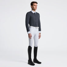 Guibert Oxford Long Sleeve Show Shirt in Slate Blue