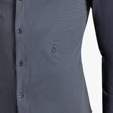Guibert Oxford Long Sleeve Show Shirt in Slate Blue