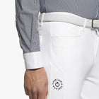 Guibert Oxford Long Sleeve Show Shirt in Black/White