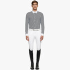 Guibert Oxford Long Sleeve Show Shirt in Black/White