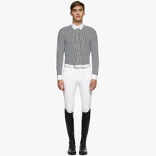 Guibert Oxford Long Sleeve Show Shirt in Black/White