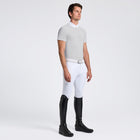 Heat Sealed Short Sleeve Show Shirt in Light Grey