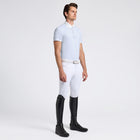 Jersey Short Sleeve Show Shirt in Blue