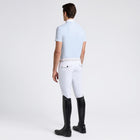 Jersey Short Sleeve Show Shirt in Blue