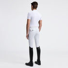 Jersey Short Sleeve with Pocket Show Shirt in White