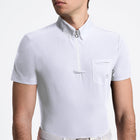 Jersey Short Sleeve with Pocket Show Shirt in White