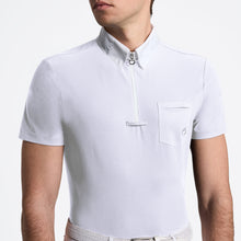 Jersey Short Sleeve with Pocket Show Shirt in White