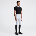 Jersey Short Sleeve with Pocket Show Shirt in Black