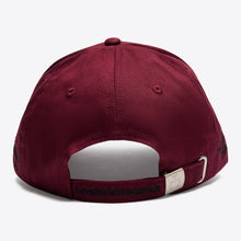 Cotton Cap with an Embroidered Logo in Bordeaux