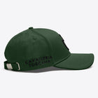 Cotton Cap with an Embroidered Logo in Dark Green