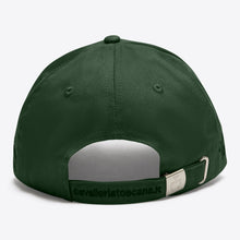 Cotton Cap with an Embroidered Logo in Dark Green