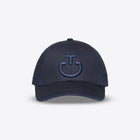 Cotton Cap with an Embroidered Logo in Navy
