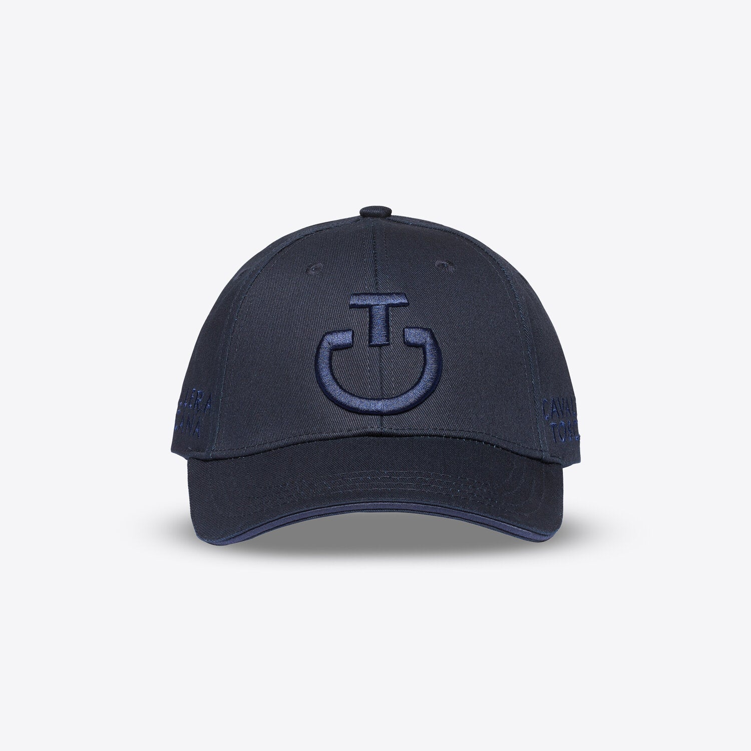 Cotton Cap with an Embroidered Logo in Navy